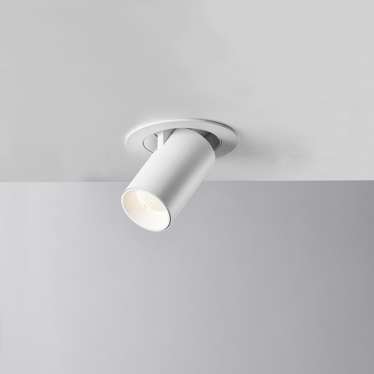 MFL Click LED COB Warm White 92mm Cut Out Spotlight in White