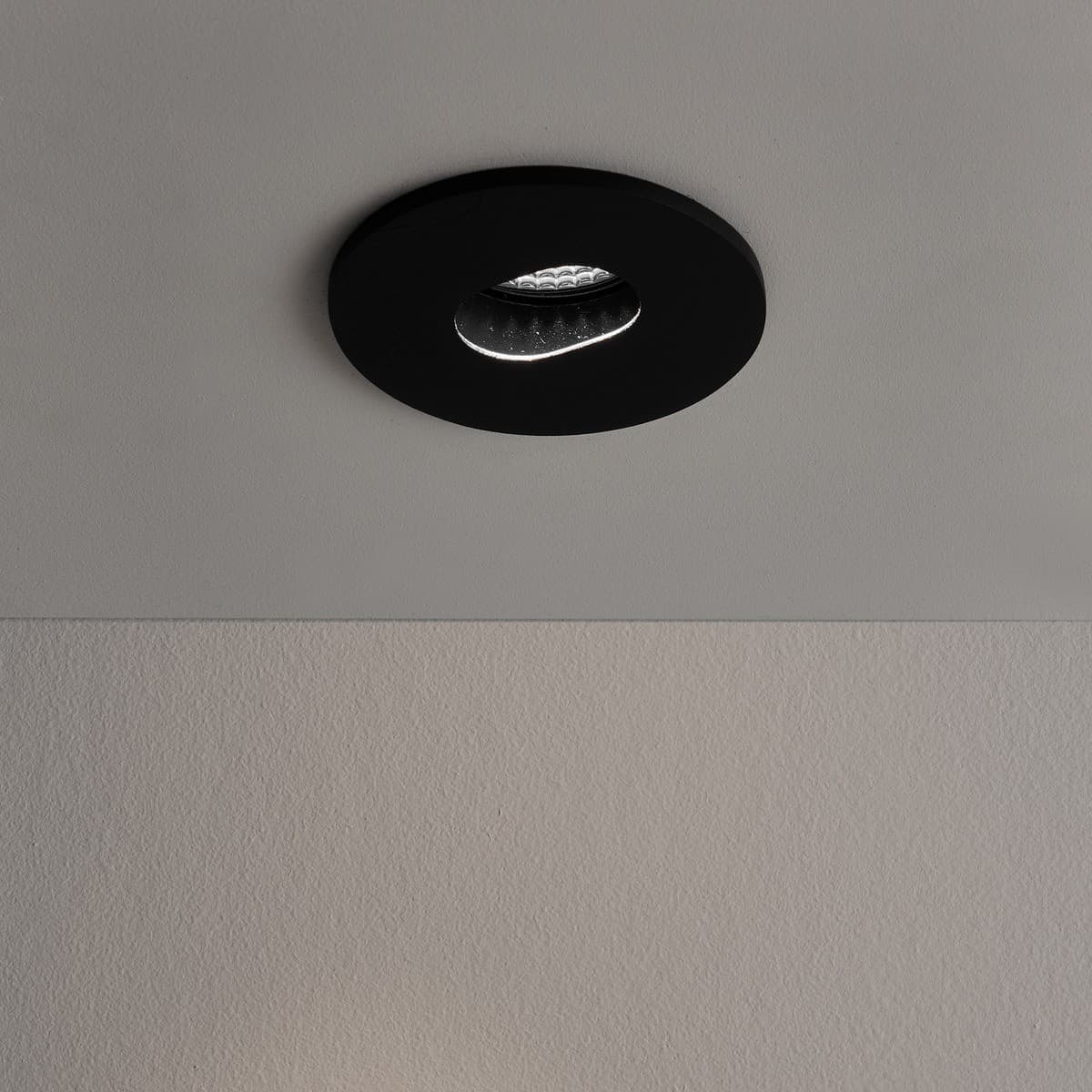MFL Accent Pinhole LED Recessed Adjustable Cool White 82mm Cut Out Downlight in Black-img-2
