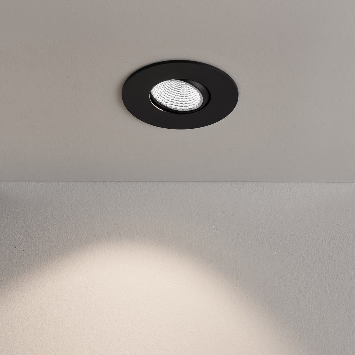 MFL Accent Gimble LED Recessed Cool White 82mm Cut Out Downlight in Black-img-2