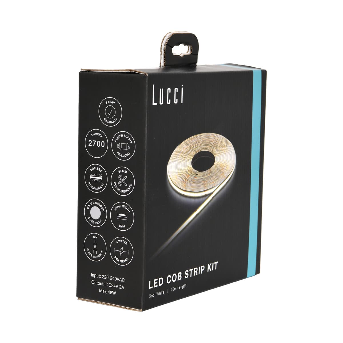 Glow Classic 10m 40W COB LED Strip Kit in Cool White, Low Output-img-2