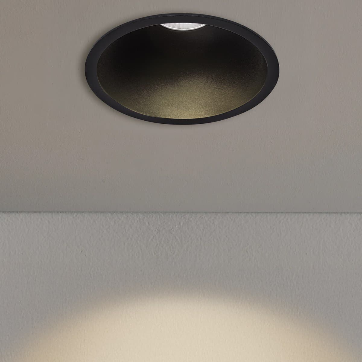 MFL Accent Large Minitrim CCT LED Dimmable 100mm Cut Out Downlight in Black