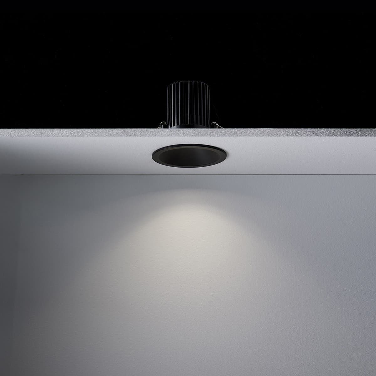 Transition LED Recessed Dim To Warm 74mm Cut Out Downlight in Black-img-3