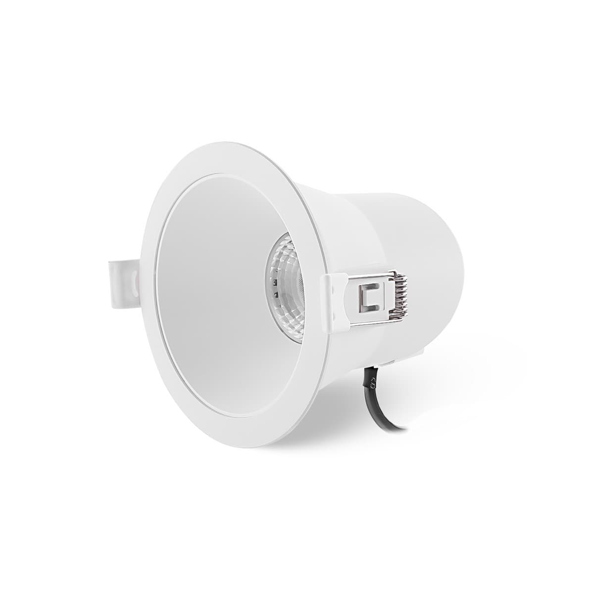Flare LED Recessed Tri Colour Cut Out 90mm Downlight in White