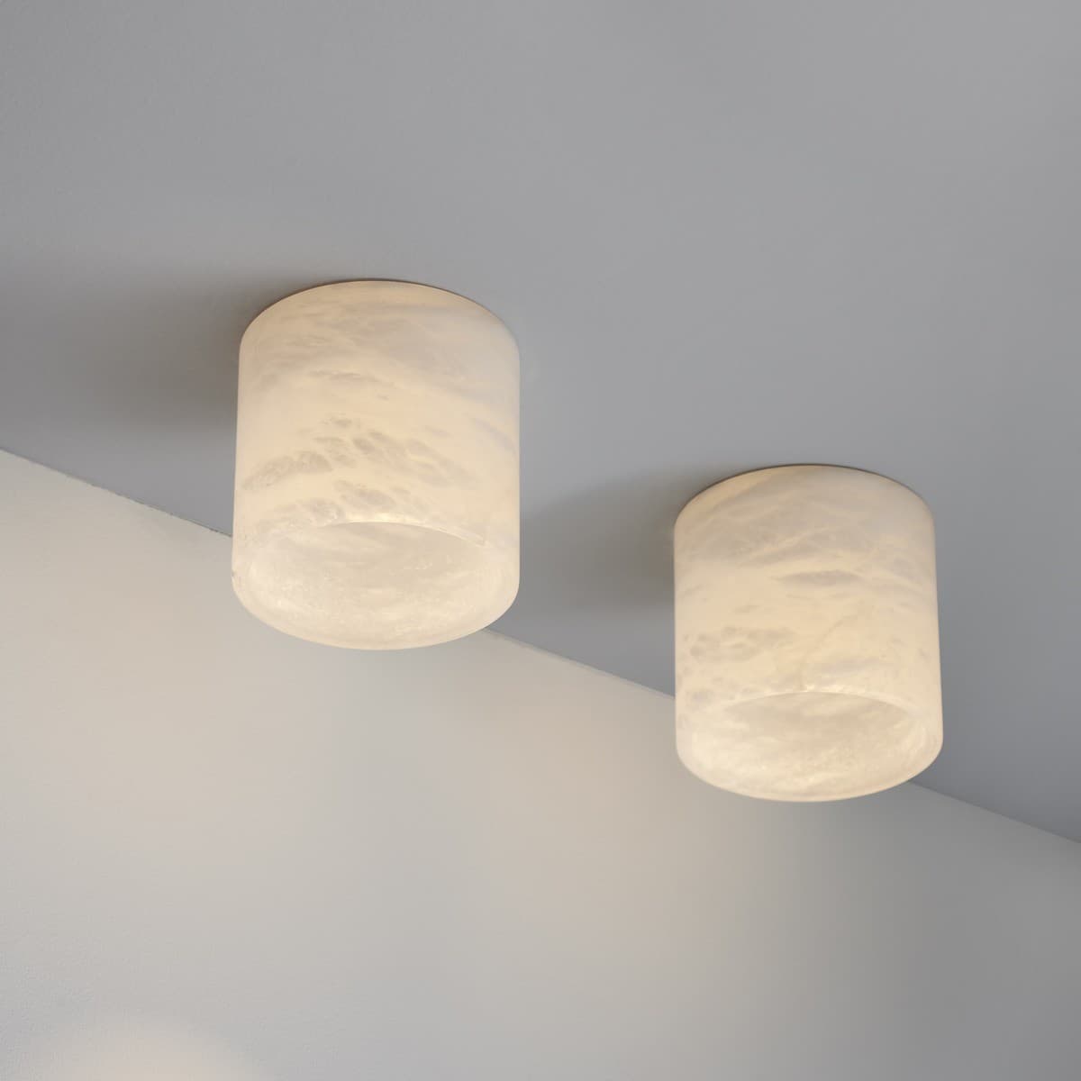 Made By Mayfair Eiffel LED Semi-Recessed 86mm Cut Out Downlight in Spanish Alabaster-img-5
