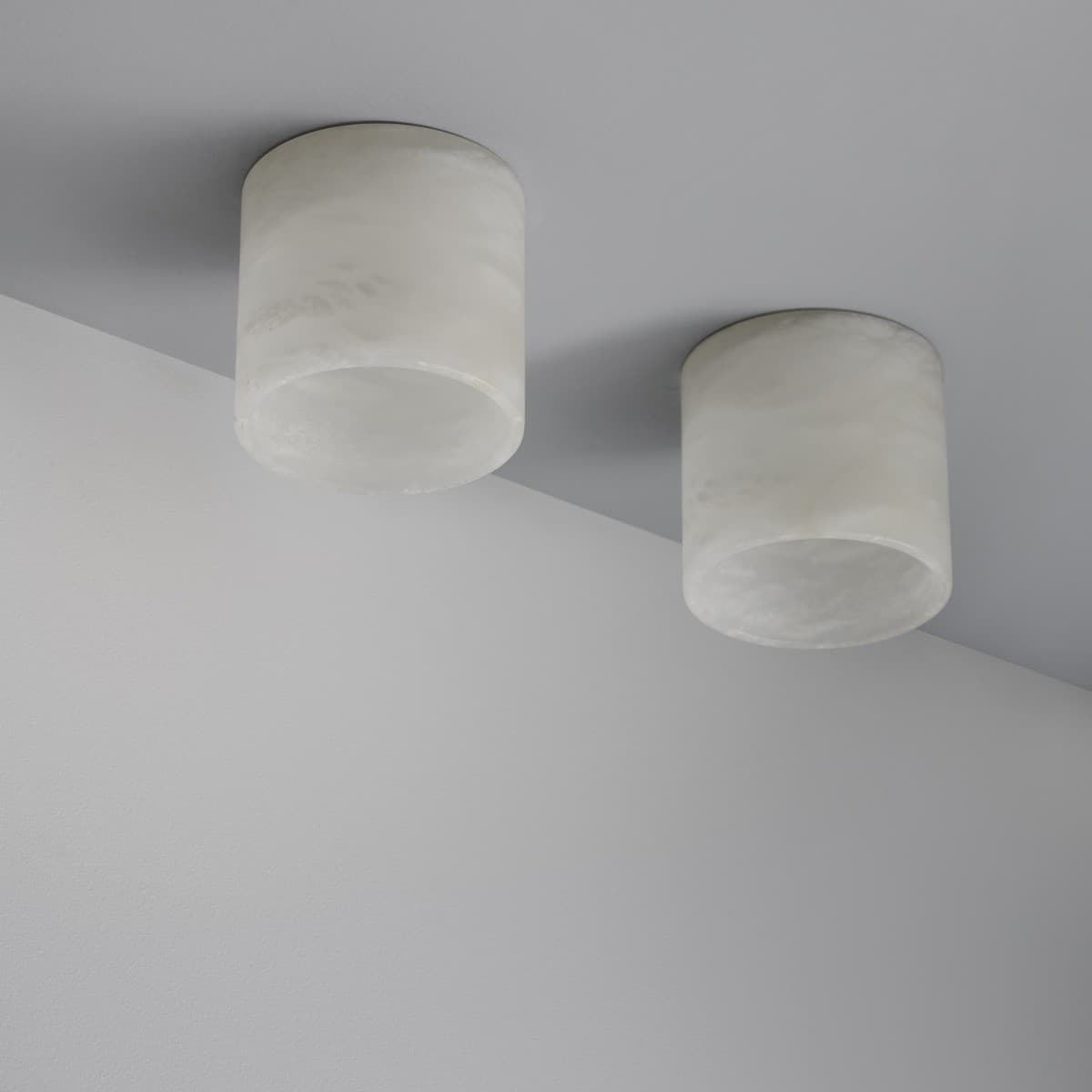 Made By Mayfair Eiffel LED Semi-Recessed 86mm Cut Out Downlight in Spanish Alabaster-img-8