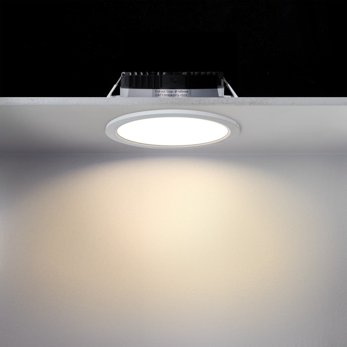 Image Maxi LED Recessed Colour Switch 145mm Cut Out Downlight in White-img-7