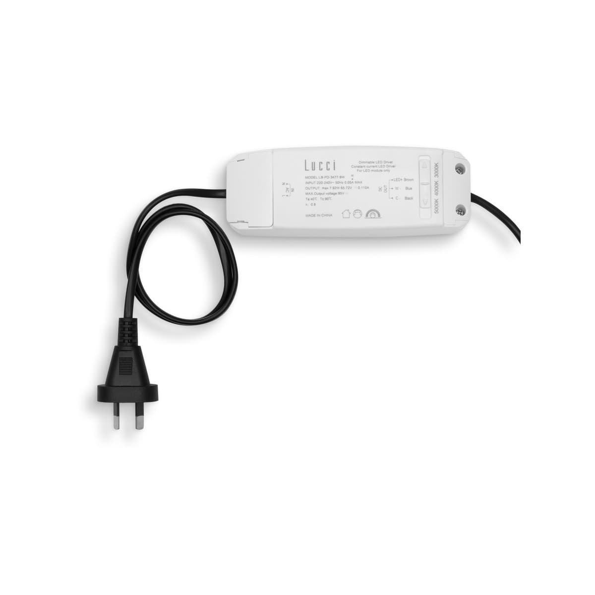 Eclipse Deep Recess LED Colour Switch 90mm Cut Out Downlight in Black-img-2