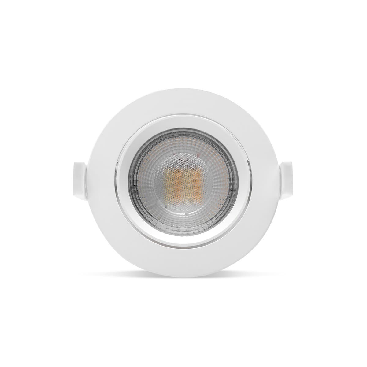 Scope Lens LED Colour Switch 90mm Cut Out Gimble Downlight in White