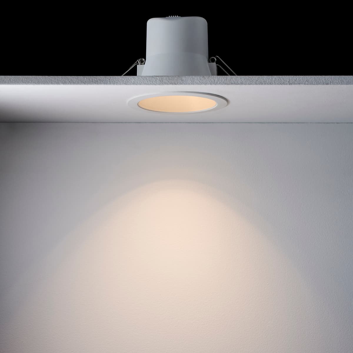 Flare IP65 LED Recessed Tri Colour 90mm Cut Out Downlight in White-img-1