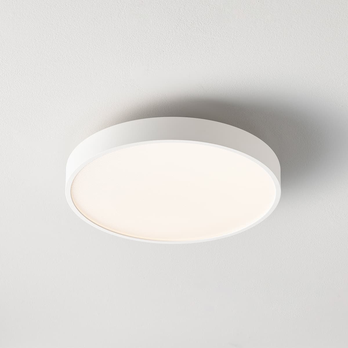 MFL Moku LED Dimmable Colour Change Prismatic Round Flush Mount in White-img-3