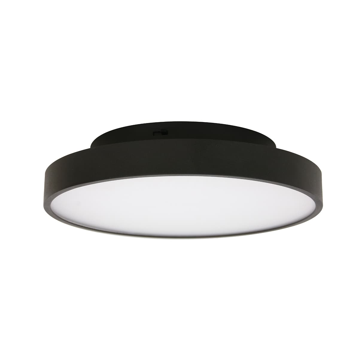 MFL Moku LED Dimmable Colour Change Prismatic Round Flush Mount in Black-img-1