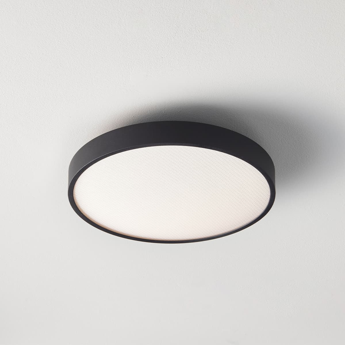 MFL Moku LED Dimmable Colour Change Prismatic Round Flush Mount in Black-img-2