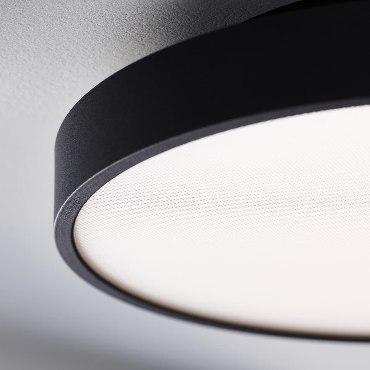 MFL Moku LED Dimmable Colour Change Prismatic Round Flush Mount in Black-img-3
