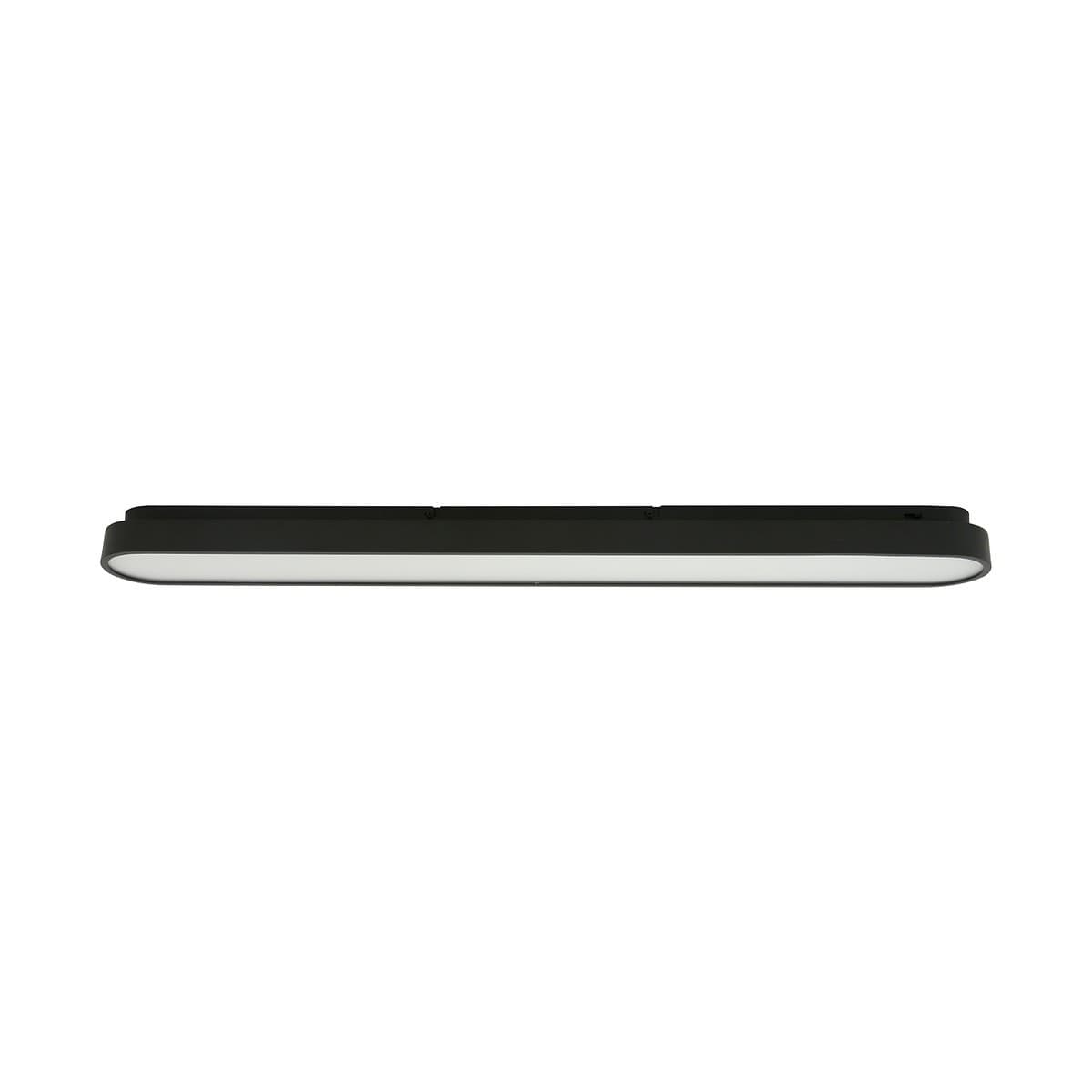 MFL Moku LED Dimmable Colour Change Prismatic Long Flush Mount in Black-img-1