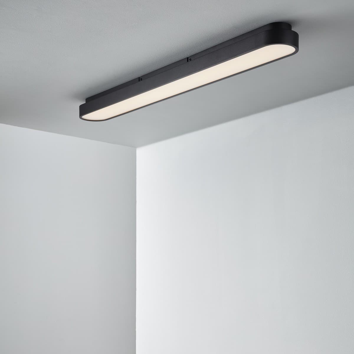 MFL Moku LED Dimmable Colour Change Prismatic Long Flush Mount in Black-img-4