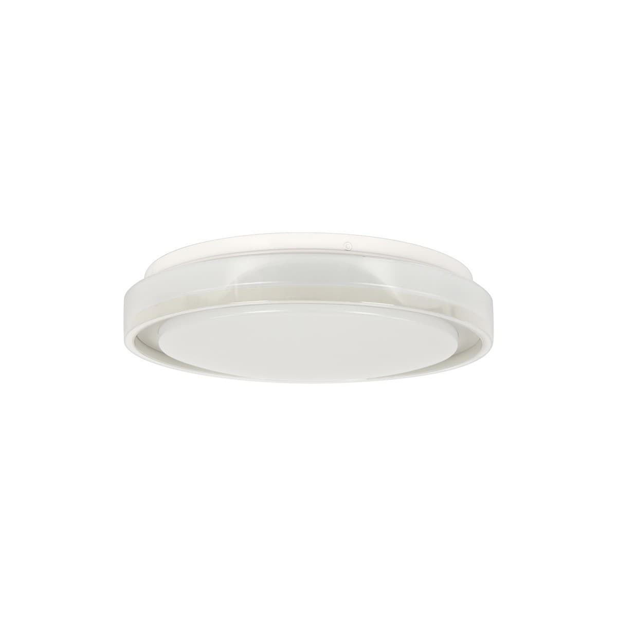 Nova 290mm LED Colour Switching IP44 Flush Mount in White-img-1
