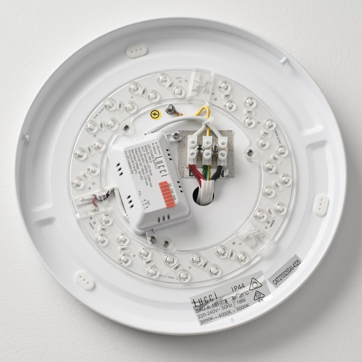 Nova 290mm LED Colour Switching IP44 Flush Mount in White-img-2