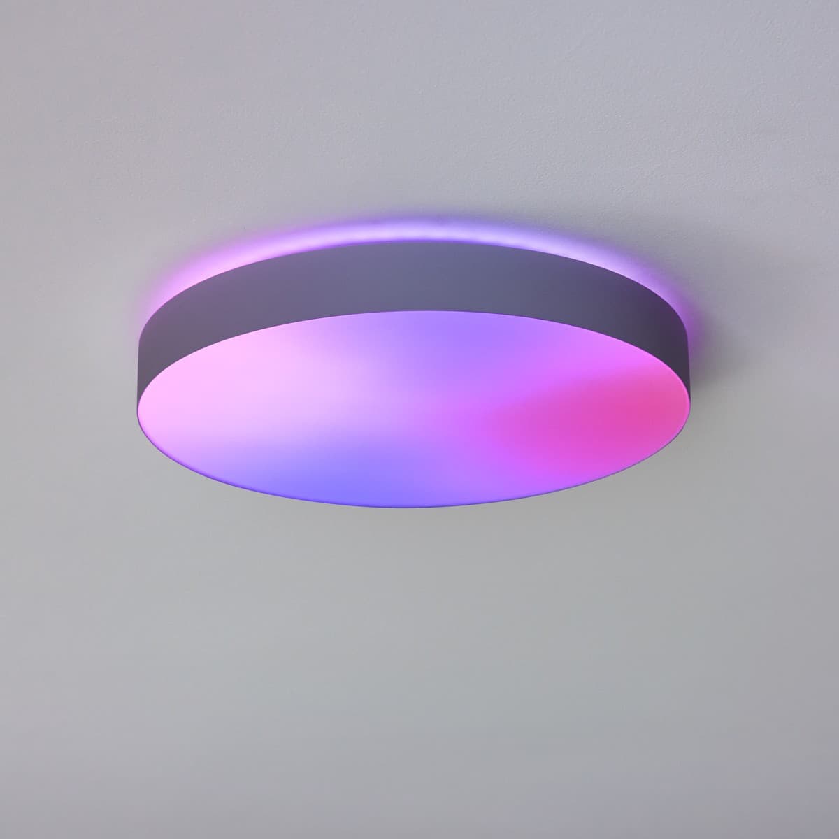LIFX SuperColour 380mm Smart LED Flush Mount with RGB + Full White Spectrum in Black-img-4