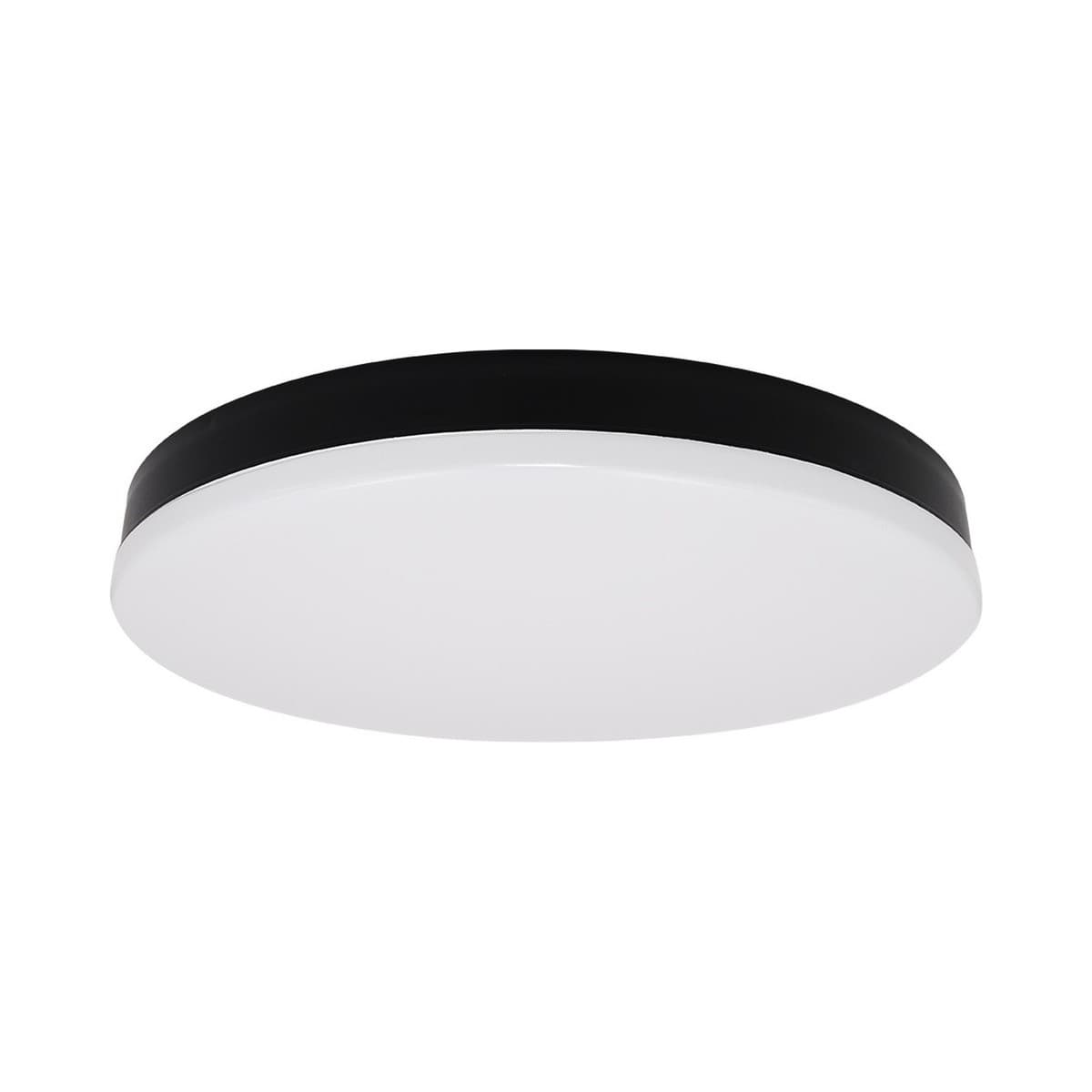 Kiyo 300mm LED Flush Mount with Sensor in Black-img-1