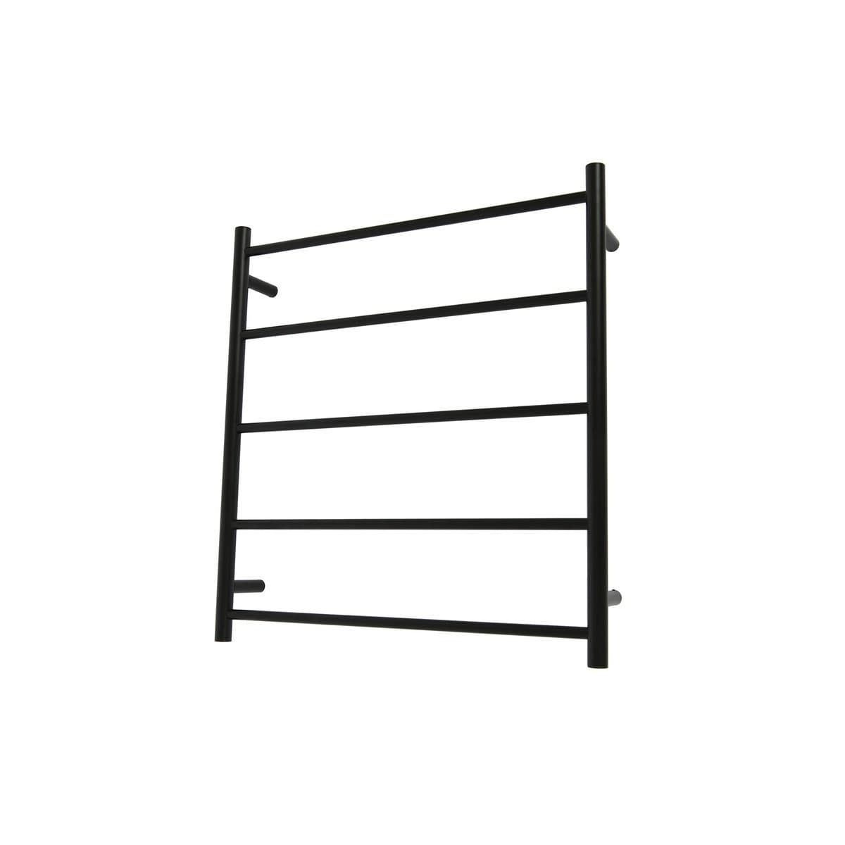Ladder 5 Bar Heated Towel Rail in Black-img-1