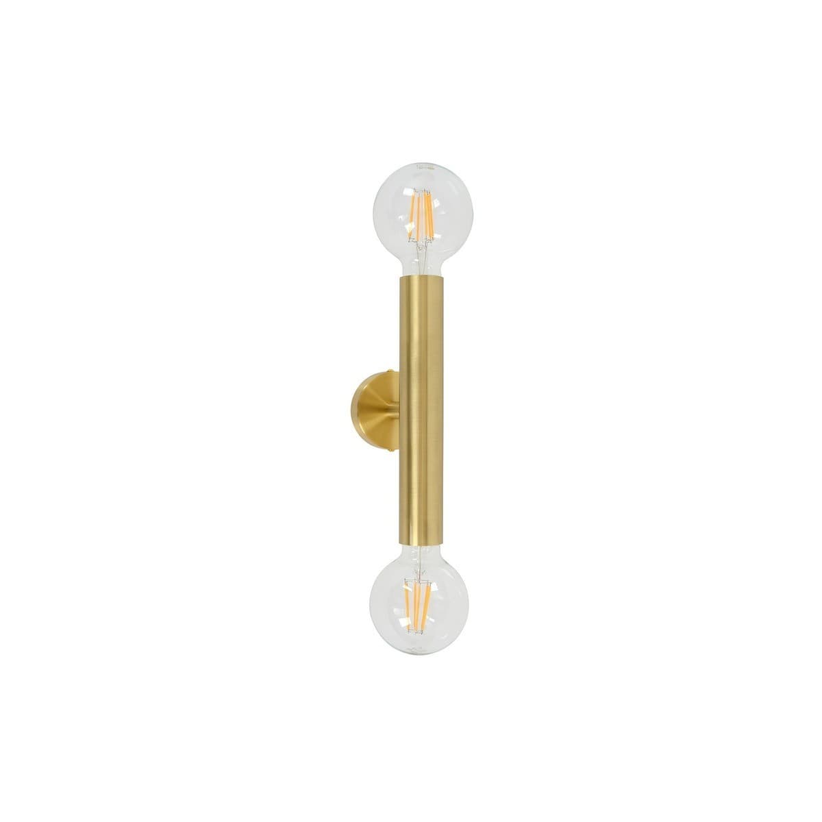 Parker 2 Light Cylinder Wall Bracket in Brass
