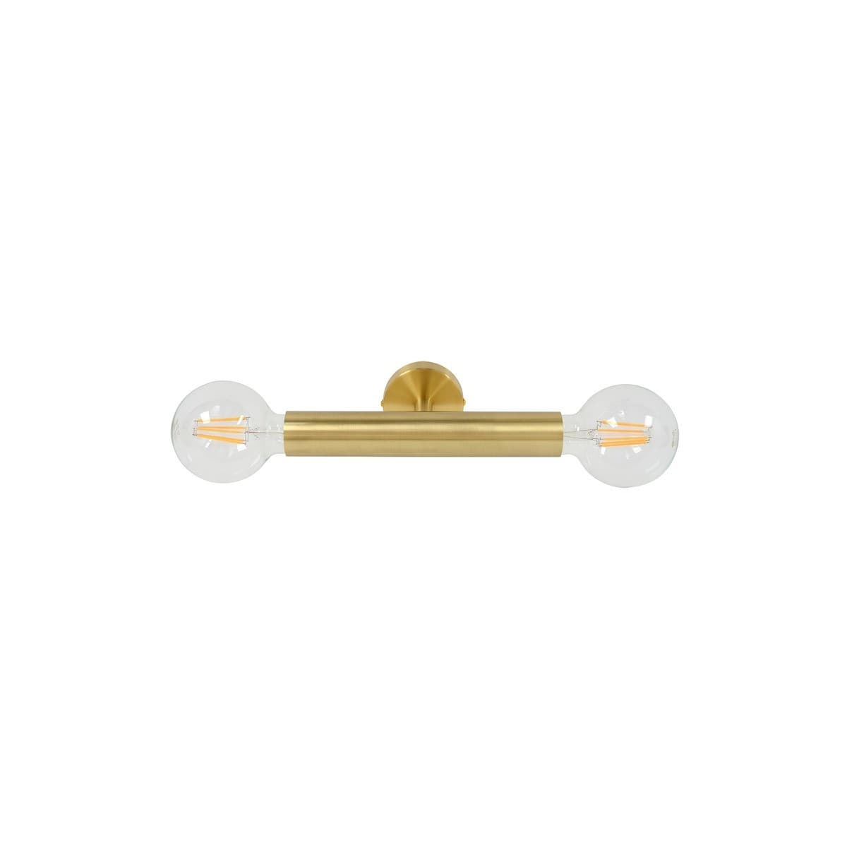 Parker 2 Light Cylinder Wall Bracket in Brass