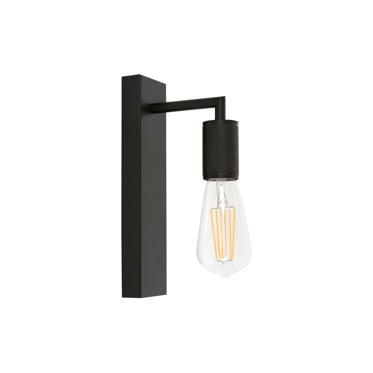 Cattrall 1 Light Wall Bracket in Black-img-1