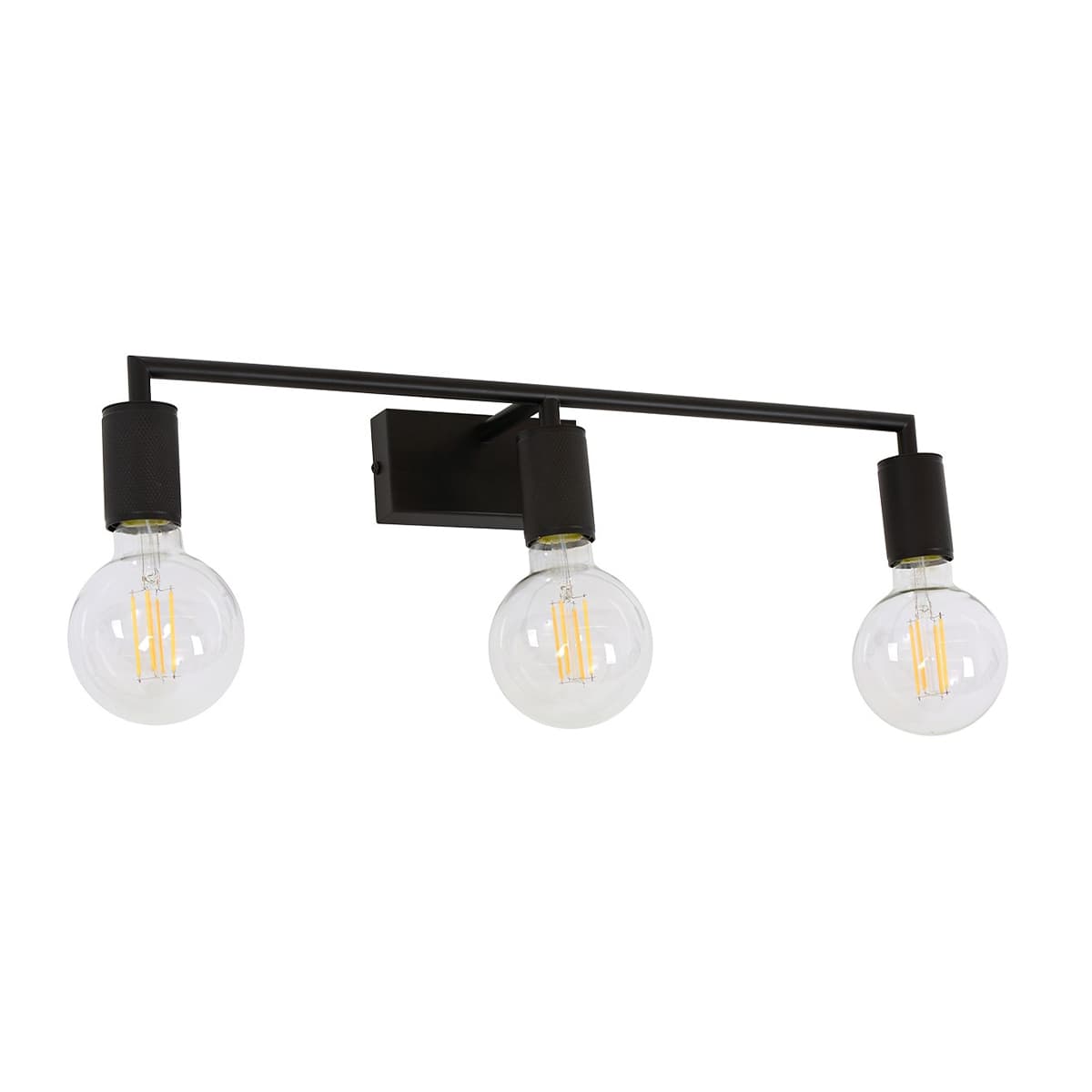 Cattrall 3 Light Wall Bracket in Black-img-1