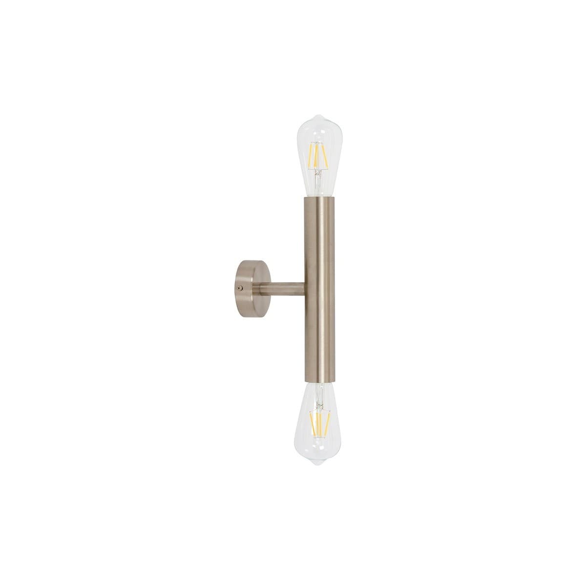 Parker 2 Light Cylinder Wall Bracket in Brushed Chrome