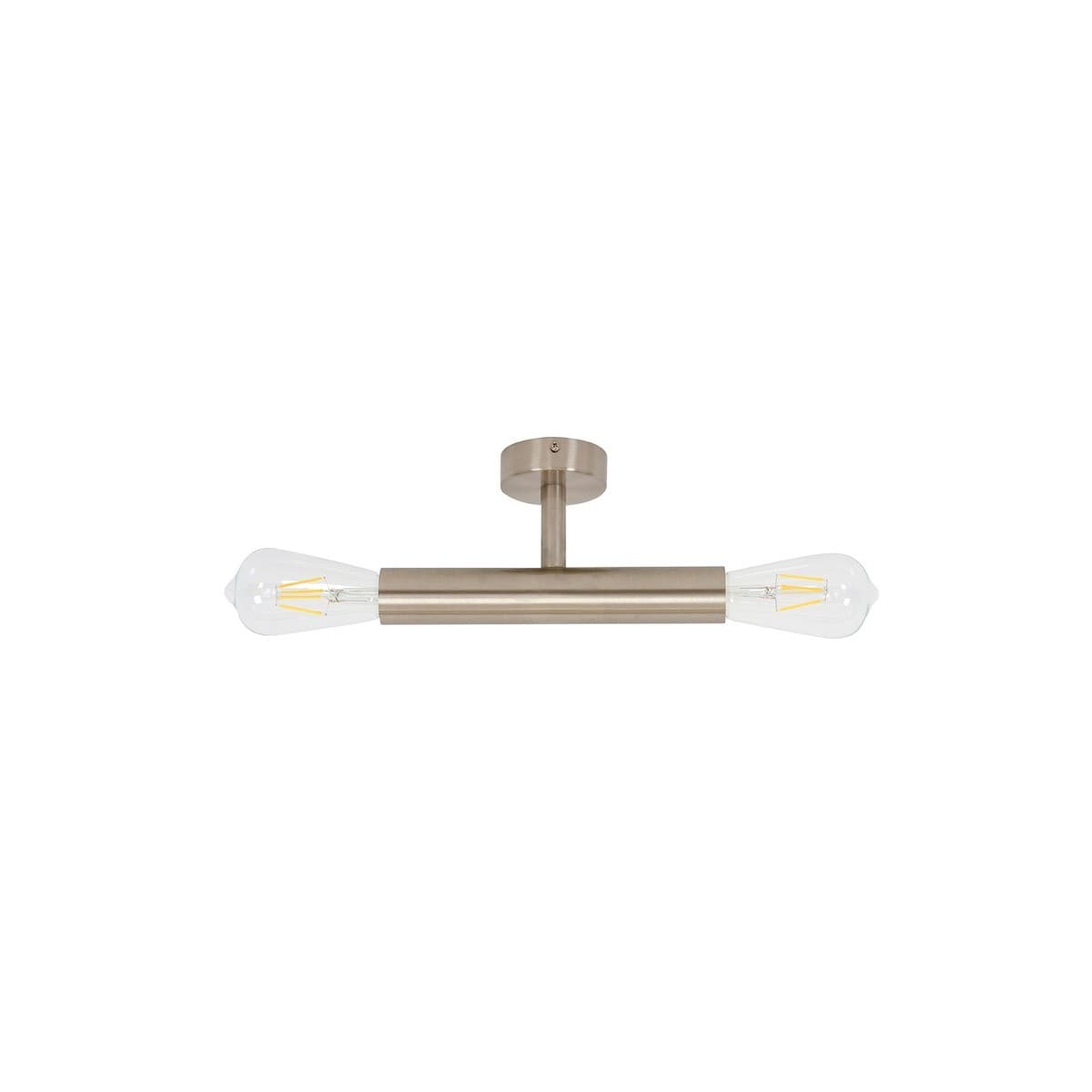 Parker 2 Light Cylinder Wall Bracket in Brushed Chrome