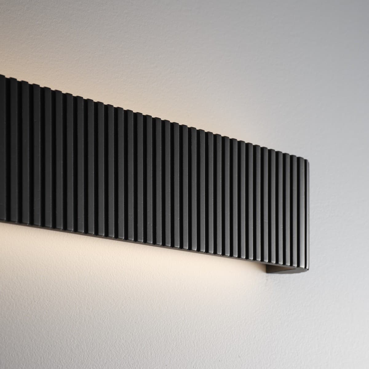 Cedar 620mm LED Colour-Shifting Up/Down Wall Sconce in Black Timber-img-2