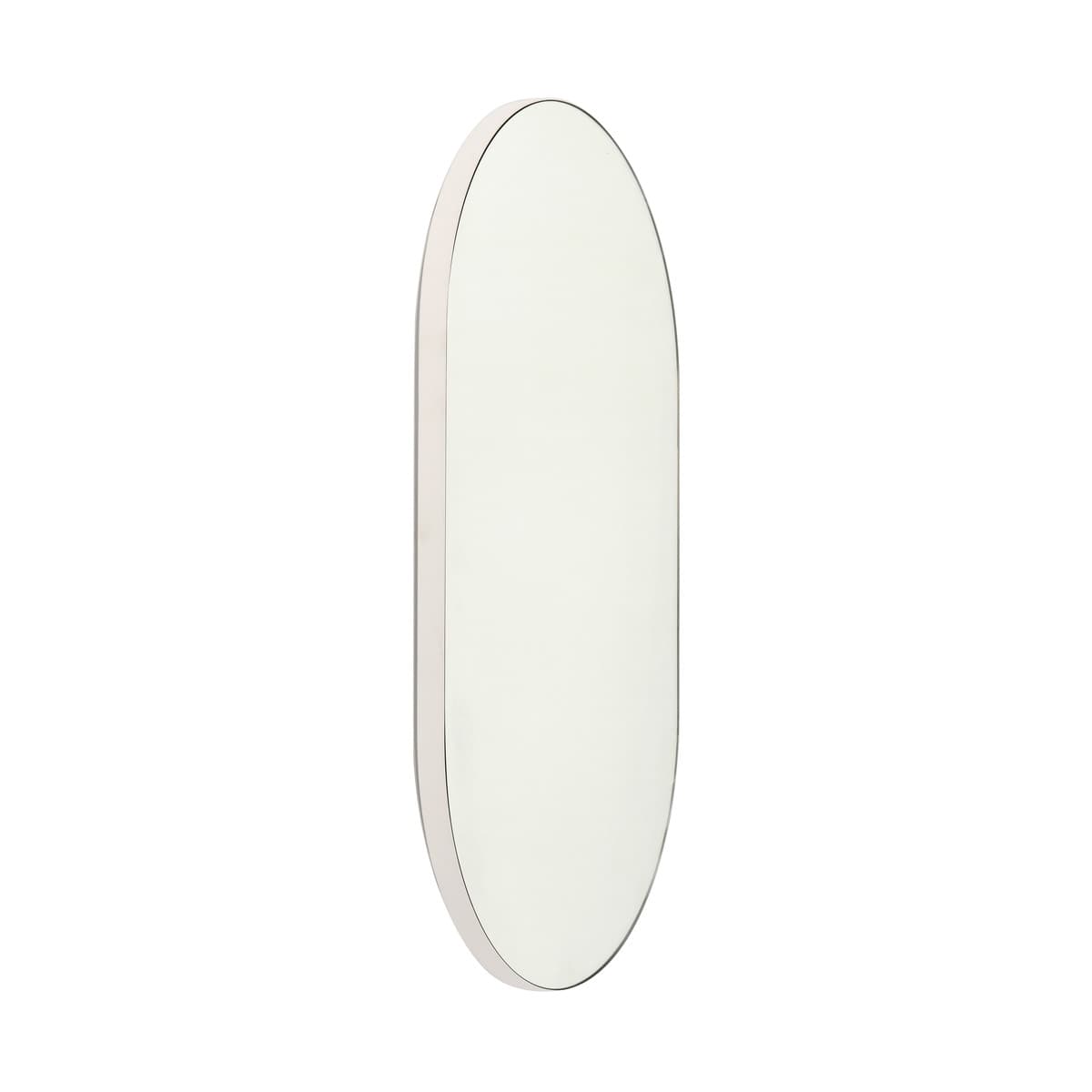 Contour Oval LED Backlit Mirror in White-img-1