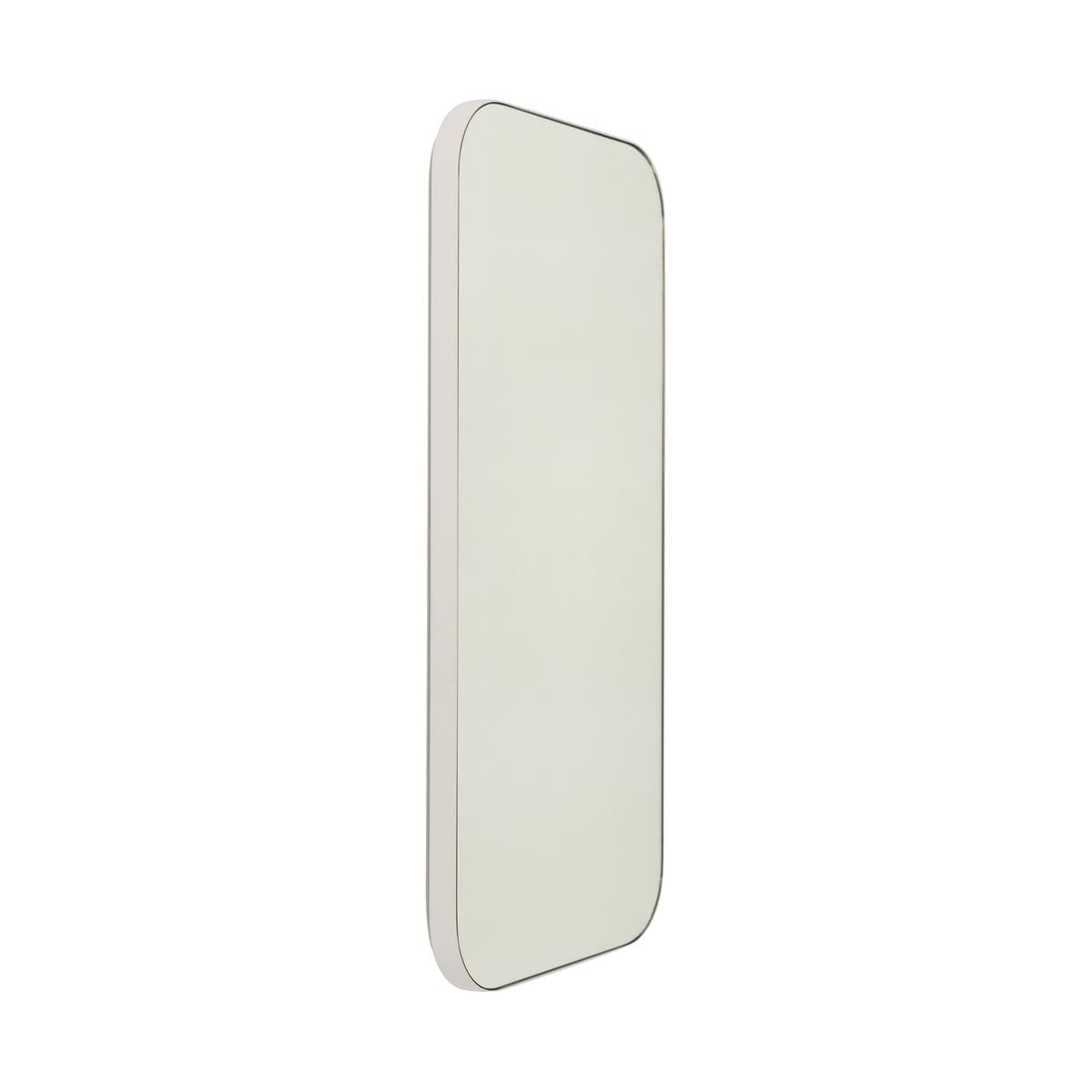 Contour Rectangle LED Backlit Mirror in White-img-1