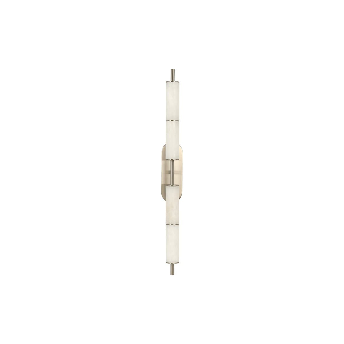 Made by Mayfair Cadence 2 Light LED Colour Switching Wall Bracket in Brushed Chrome with Spanish Alabaster-img-2