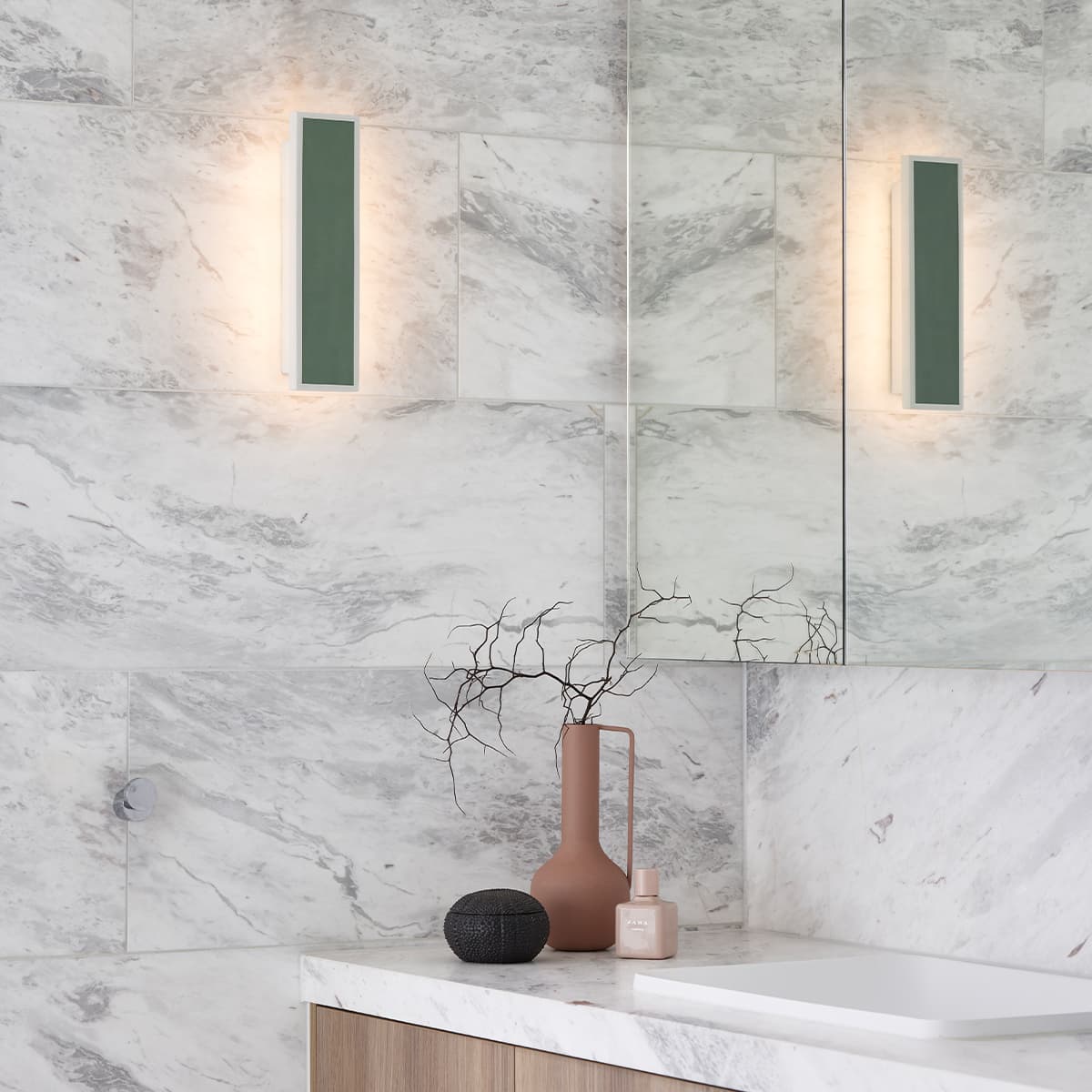 Chameleon LED Colour-Shifting Tall Wall Sconce Only in White-img-5