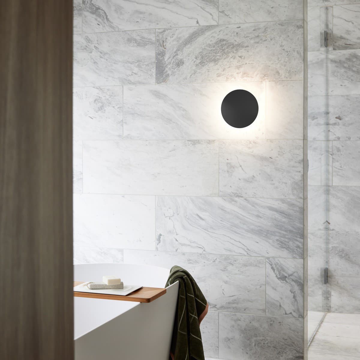 Equinox 200mm LED Colour-Shifting Wall Sconce in Black-img-2