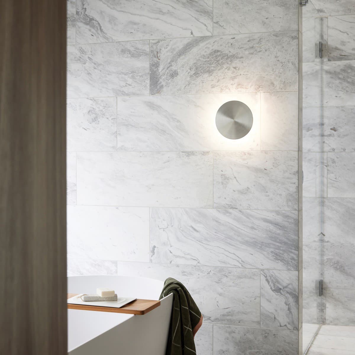 Equinox 200mm LED Colour-Shifting Wall Sconce in Brushed Chrome-img-2