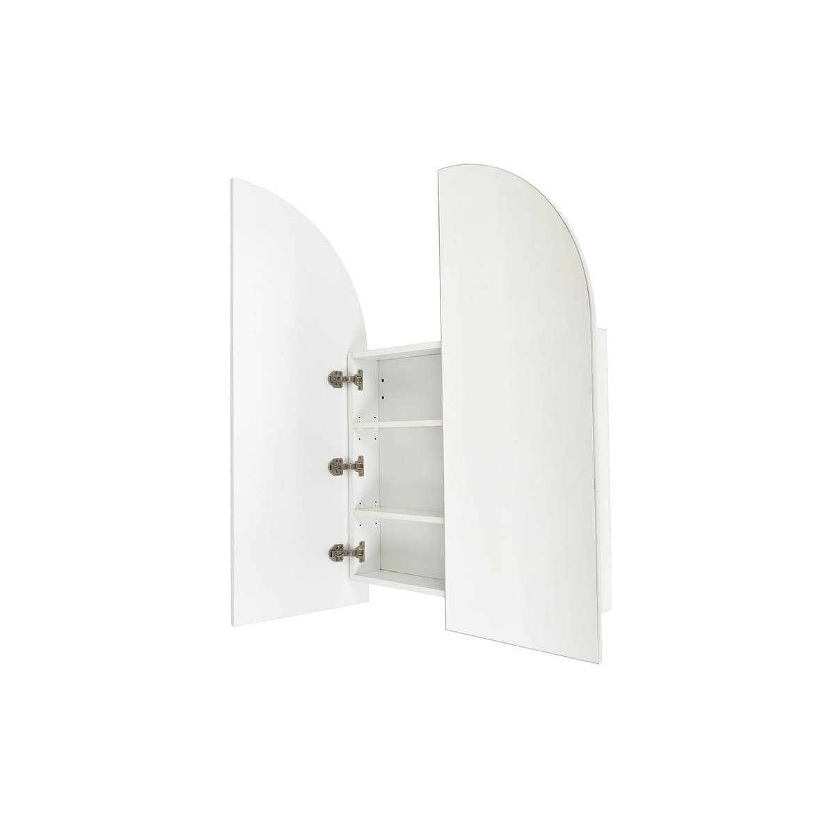 Aura 900x1200mm Arch Mirrored Cabinet with LED Backlight in White-img-2