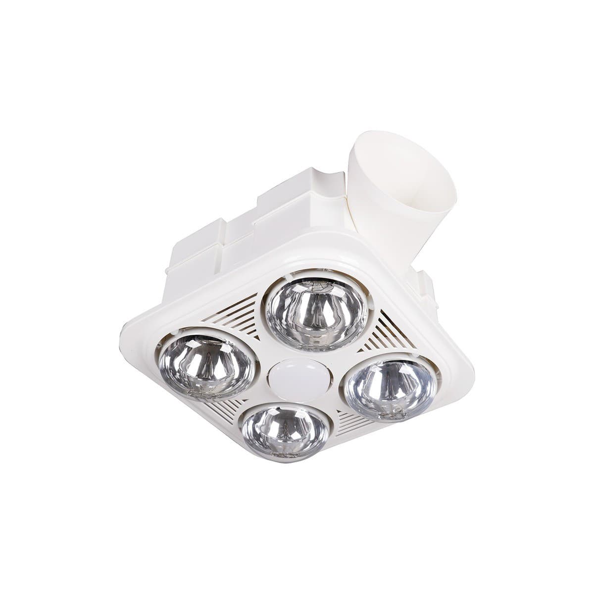 Thermalite 3-in-1 Bathroom Heater, Exhaust Fan and Light in White with 4x 275W Heat Lamps-img-1