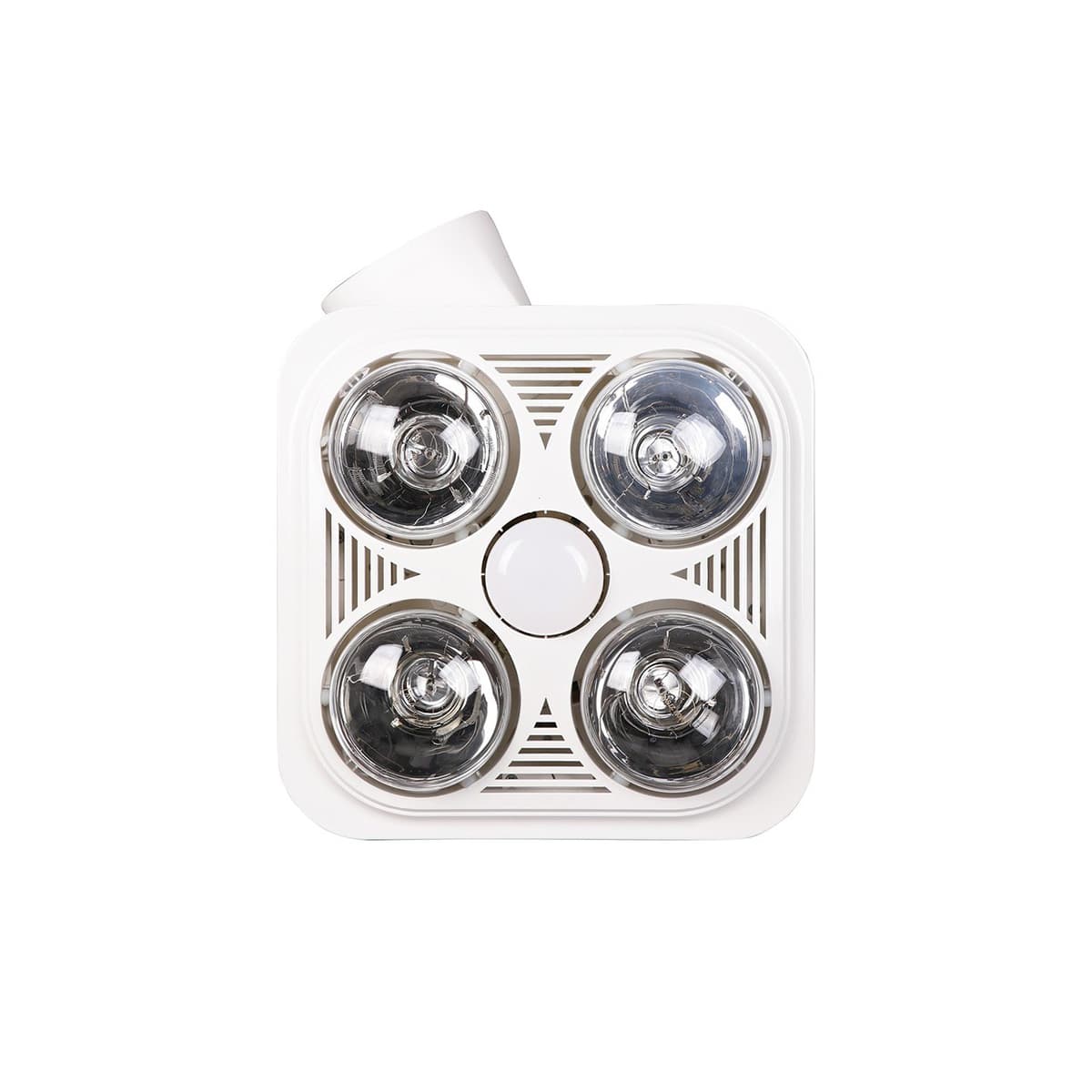 Thermalite 3-in-1 Bathroom Heater, Exhaust Fan and Light in White with 4x 275W Heat Lamps-img-3