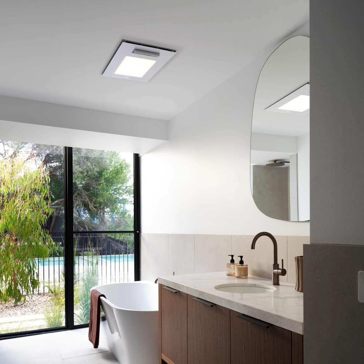 ThermaBreeze 4-in-1 Bathroom Heater with Cool Air Fan, Exhaust Fan and CCT LED Light in White-img-3