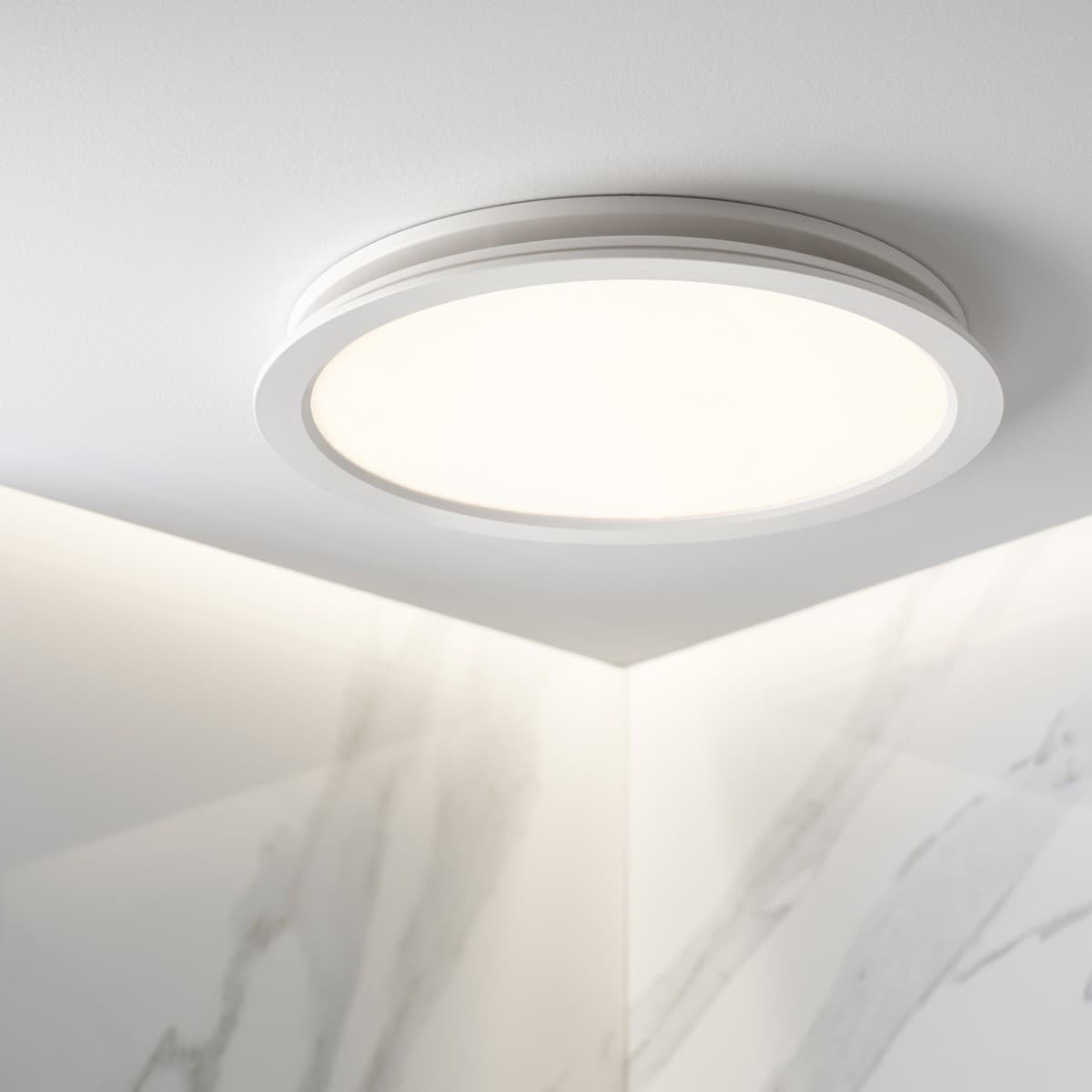 Parsec Large DC Exhaust Fan/LED Light with 300mm Dia Cut Out in White-img-2