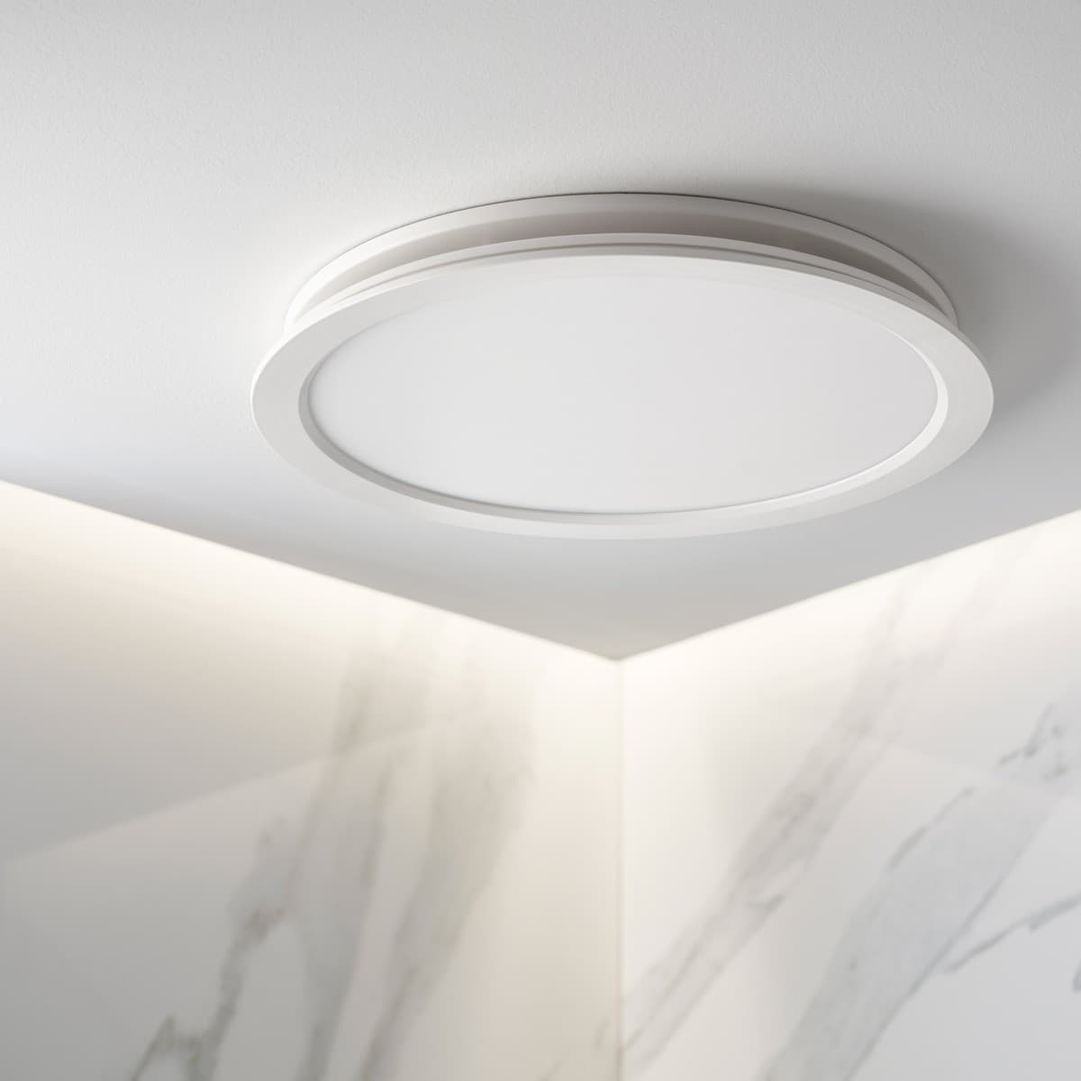Parsec Large DC Exhaust Fan/LED Light with 300mm Dia Cut Out in White-img-3
