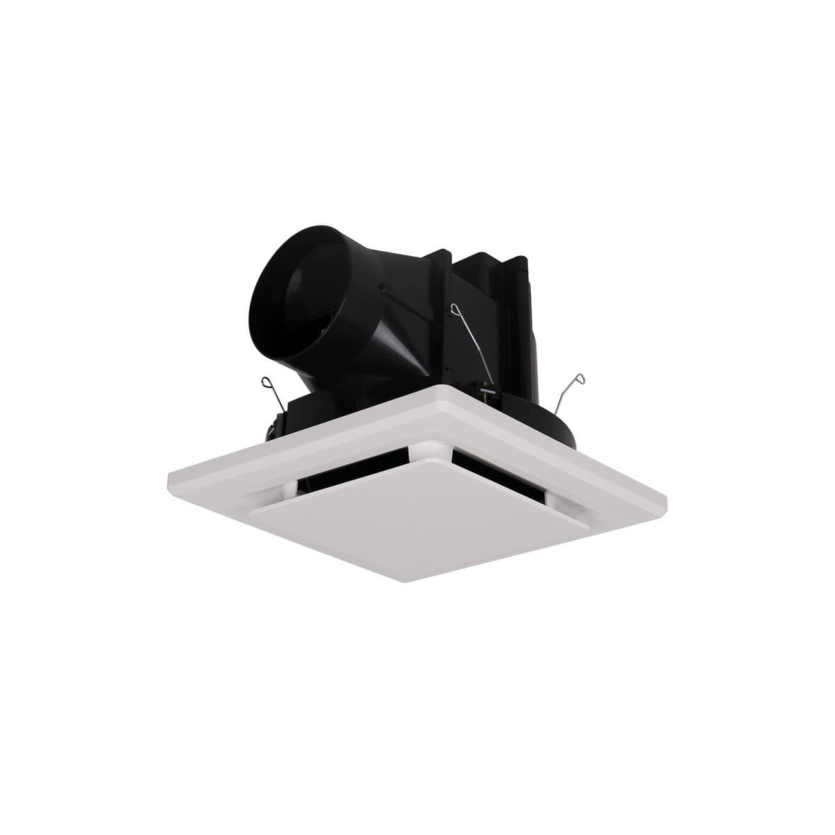 Lucci 200mm Designer Square Exhaust Fan with 240mm Dia Cut Out in White-img-2