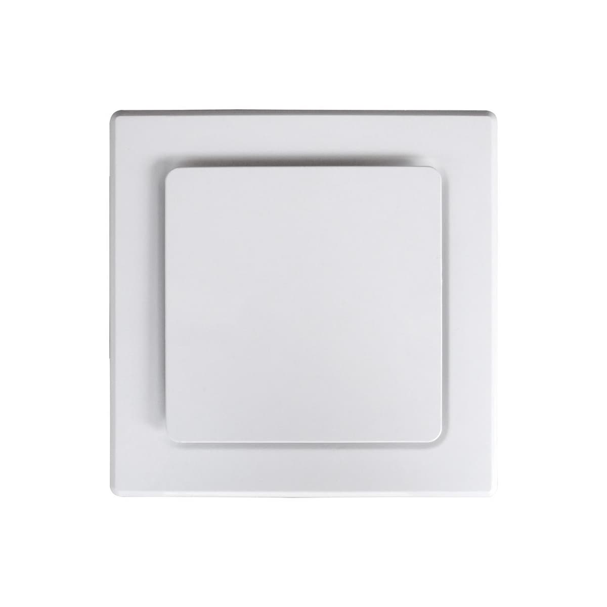 Lucci 250mm Designer Square Exhaust Fan with 290mm Dia Cut Out in White-img-1