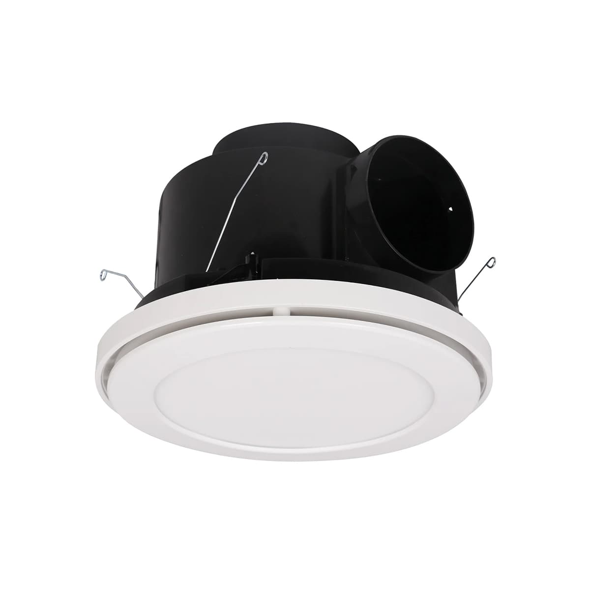 Reef 200mm Round Exhaust Fan and LED Light with 240mm Dia Cut Out in White-img-3