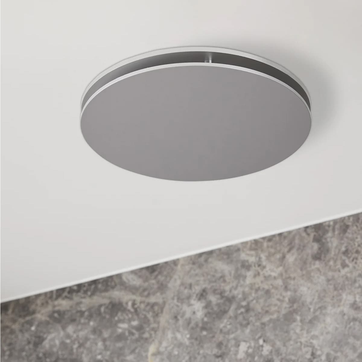 Mett Inline 280mm Round Face Plate Only with 210mm Dia Cut Out In Silver-img-3