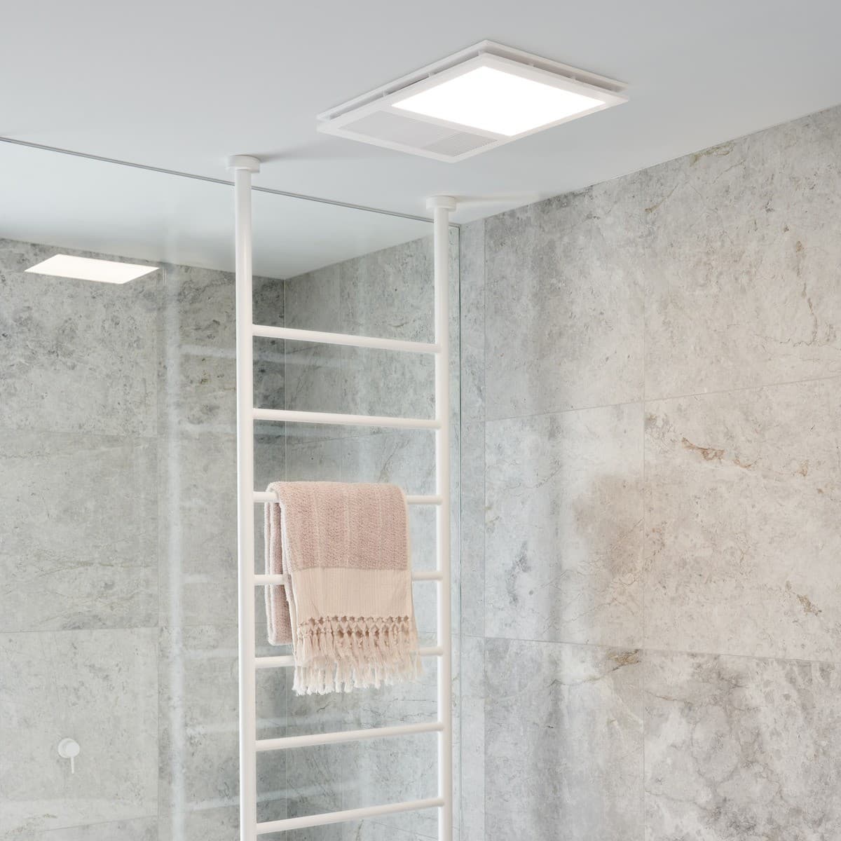 Mett 4-in-1 Bathroom Heater with Cool Air Fan, Exhaust Fan and LED Light in White-img-5