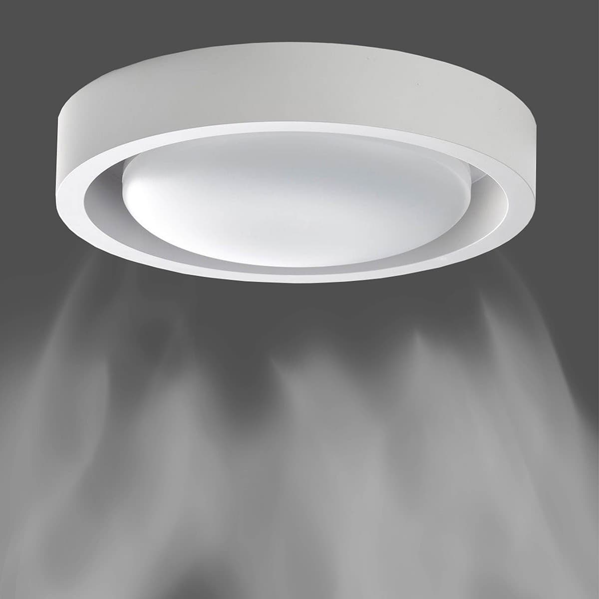 Uno Exhaust Fan and Light with 240mm Dia Cut Out in White-img-3