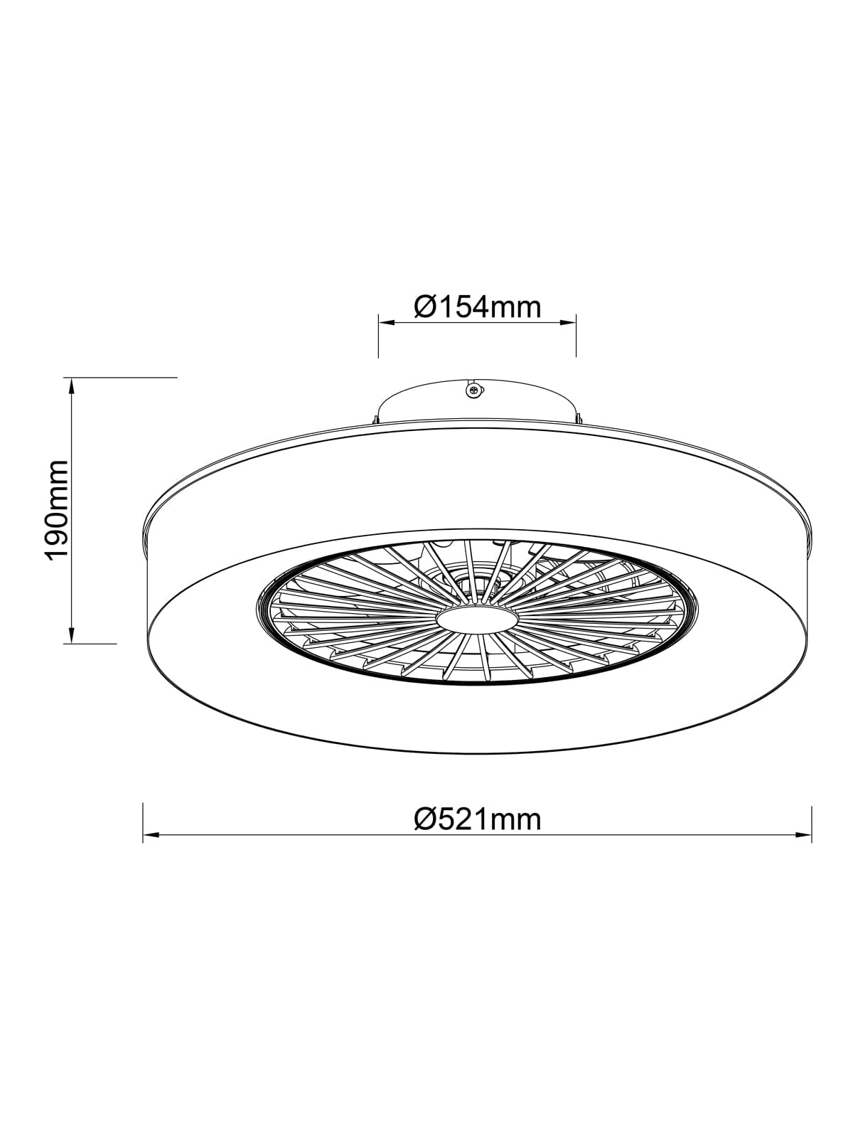 Monsanto Flush Ceiling Fan with LED Light in Bronze with Natural Fabric Shade-img-3